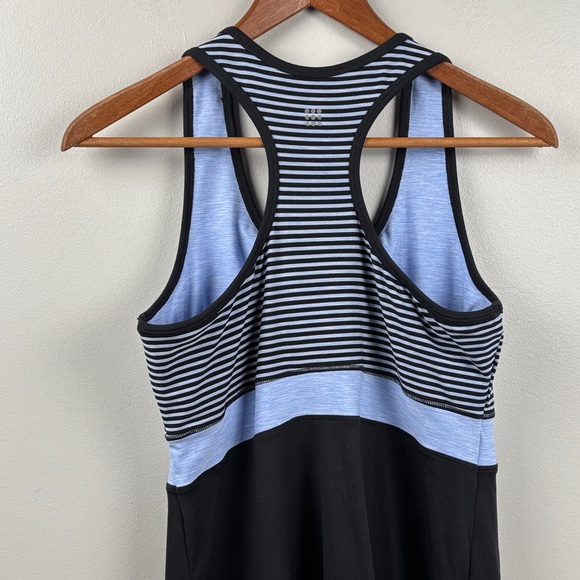Title Nine blue and black sports dress medium w shelf bra Athleisure pickleball - Picture 4 of 12